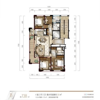 四居138平米