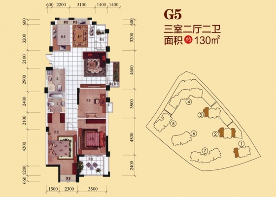 中港金岸提香 户型图