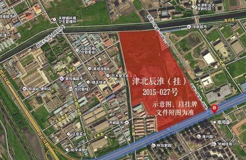 42亿夺北辰淮河道地块