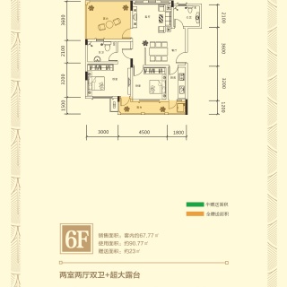 奇峰2期户型单页-6F