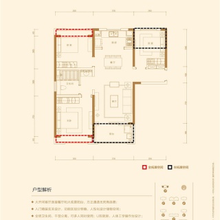 皖新•朗诗绿郡三居室