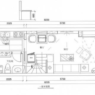 52平LOFT公寓户型