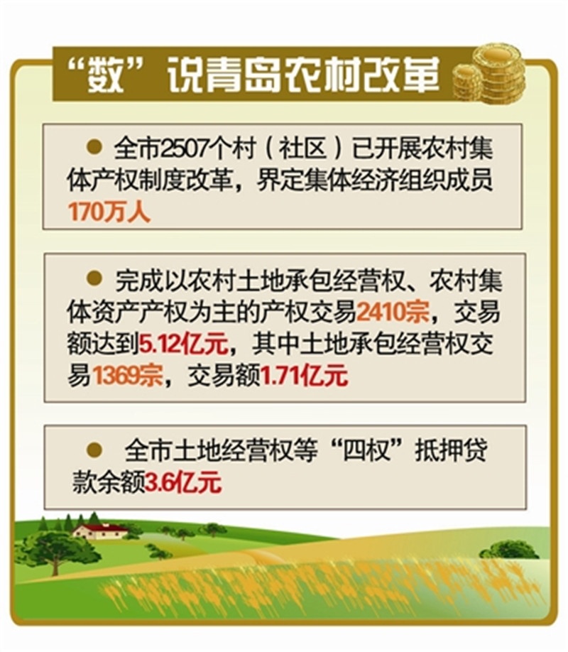 青岛2507个村(社区)开展农村集体产权制度改革