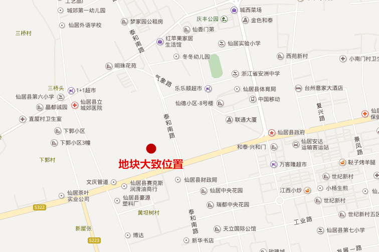仙居县环城南路以北,泰和路以西地块成新城台州第三子图片