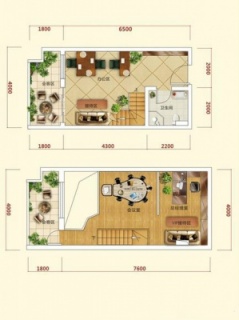 双层loft格局B户型