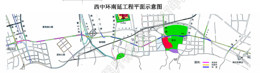 太原规划网 规划方案显示,西中环南延的新建工程北起南中环街与西中环