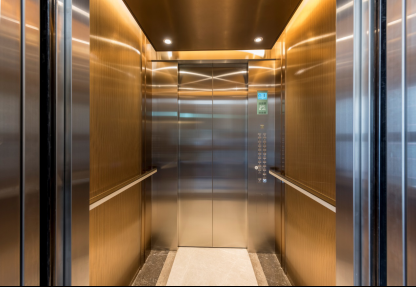 电梯厅实景