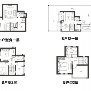 B户型 三室两厅三卫