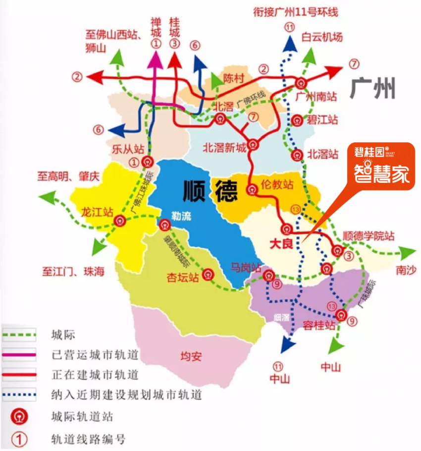 顺德大良中心,地铁旁!碧桂园·智慧家您值得拥有!