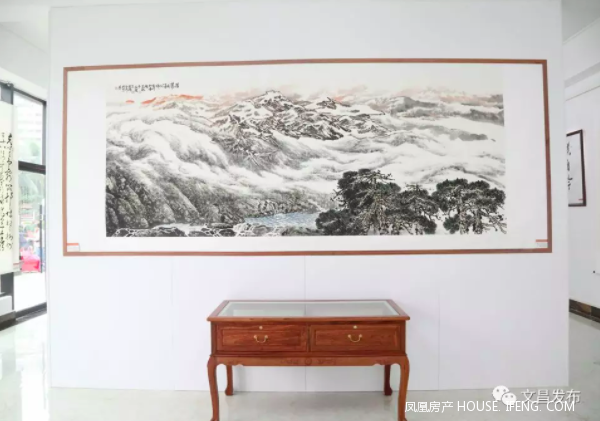 全国名家书画作品邀请展在文昌恒大晋唐海湾开