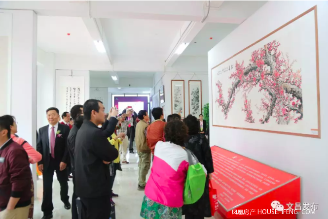 全国名家书画作品邀请展在文昌恒大晋唐海湾开