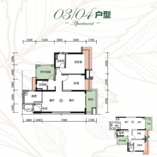 03栋03�4户型