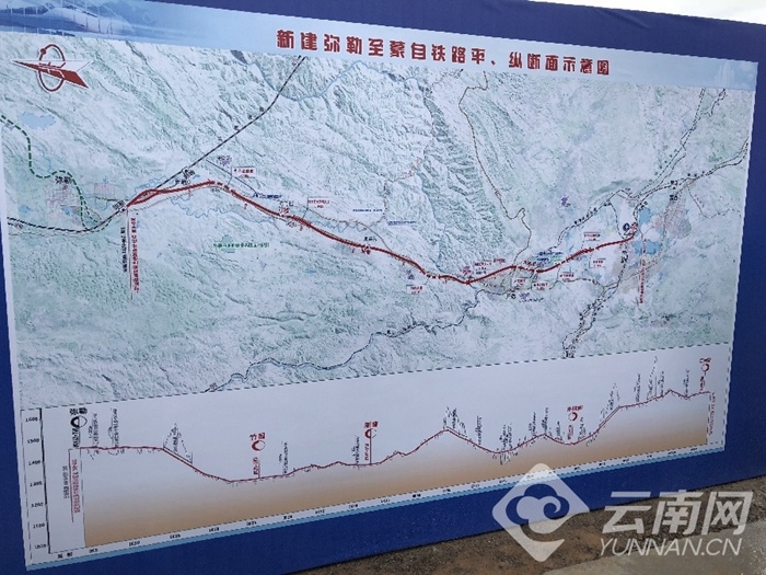 弥蒙铁路建设开工设计时速250km/h 建成后昆明2小时可