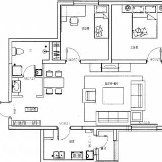 C-5：户型：两室两厅一卫