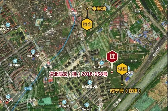 7月以来环城地块首次溢价 金辉6.4亿斩获北辰宜兴埠宅地