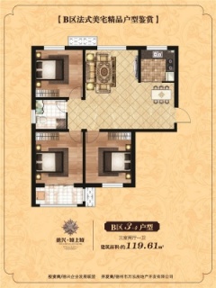 三室两厅一卫119.61