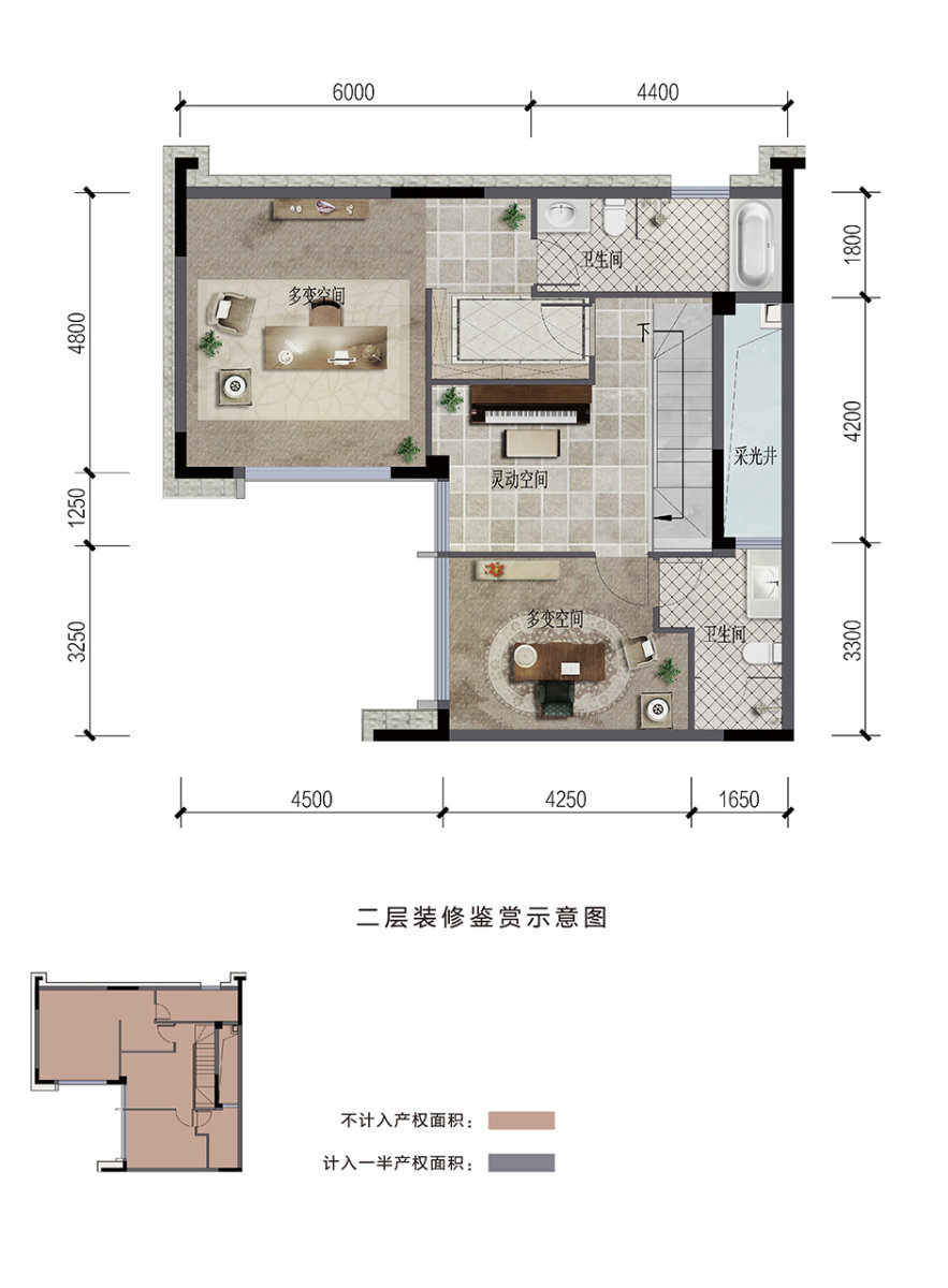 花样年看今朝流水院墅b1户型,花样年看今朝3室2厅0卫+85.65㎡户型图,朝向-成都凤凰网房产