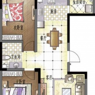 小高二室二厅一卫90㎡