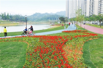 香山湖公园元旦对外开放依山环湖市民可骑行可跑步可赏景