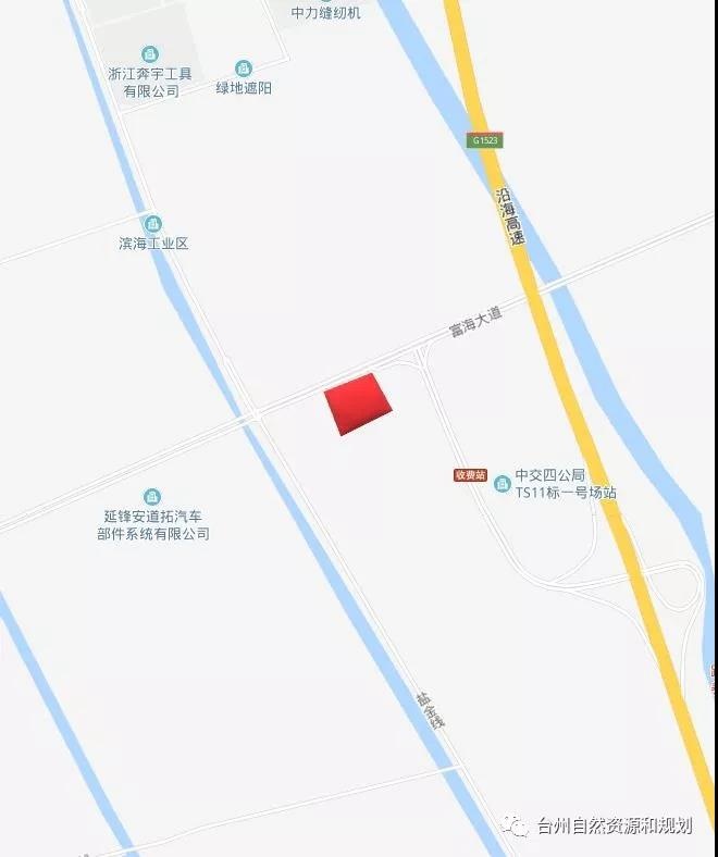 路桥区蓬街镇东方大道以南,八条河以东地块挂牌出让公告