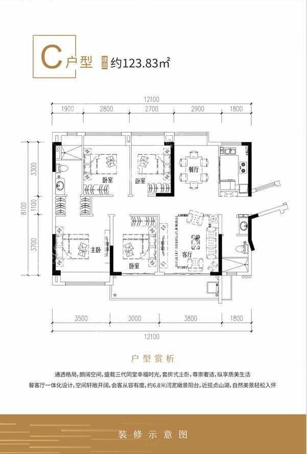 肇庆楼盘 四会市楼盘 世茂云泮 世茂云泮户型 > c户型