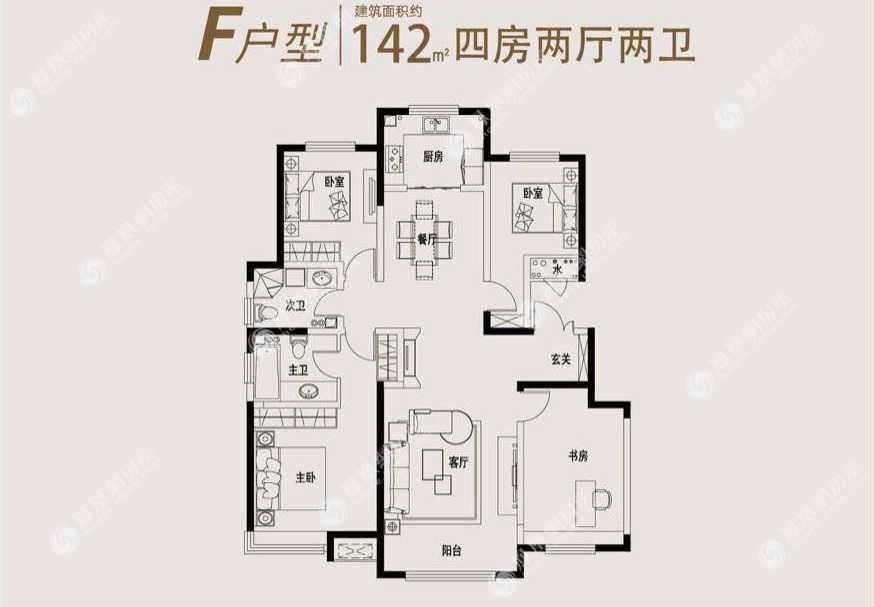 包头昆区吾悦华府户型图