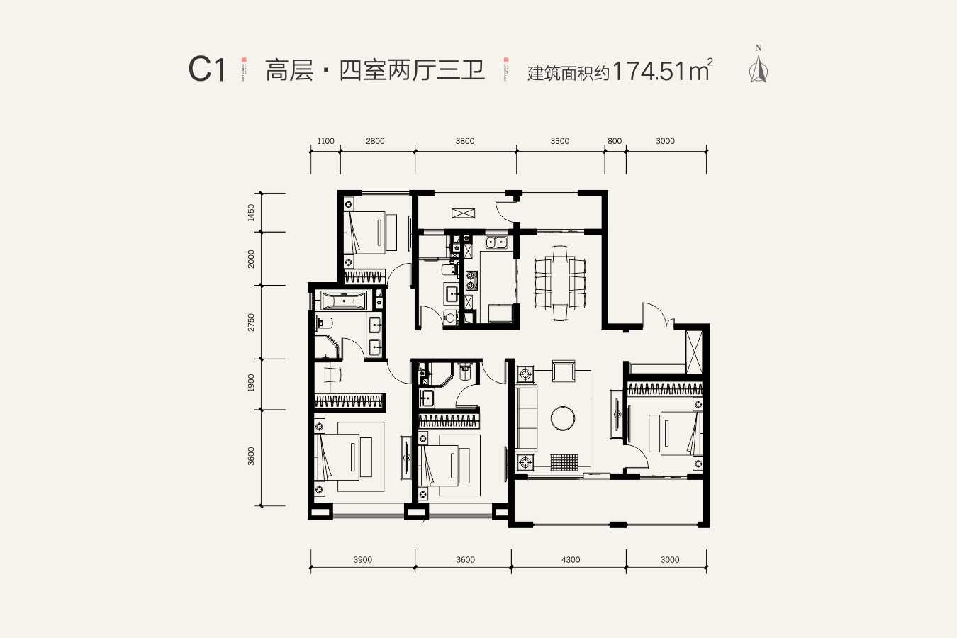 西安融创延安宸院户型图,西安融创延安宸院房型图,融创延安宸院原始