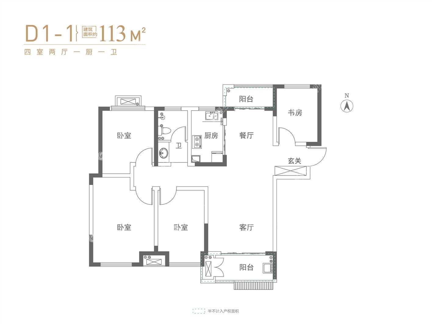 奥园誉湖湾户型图