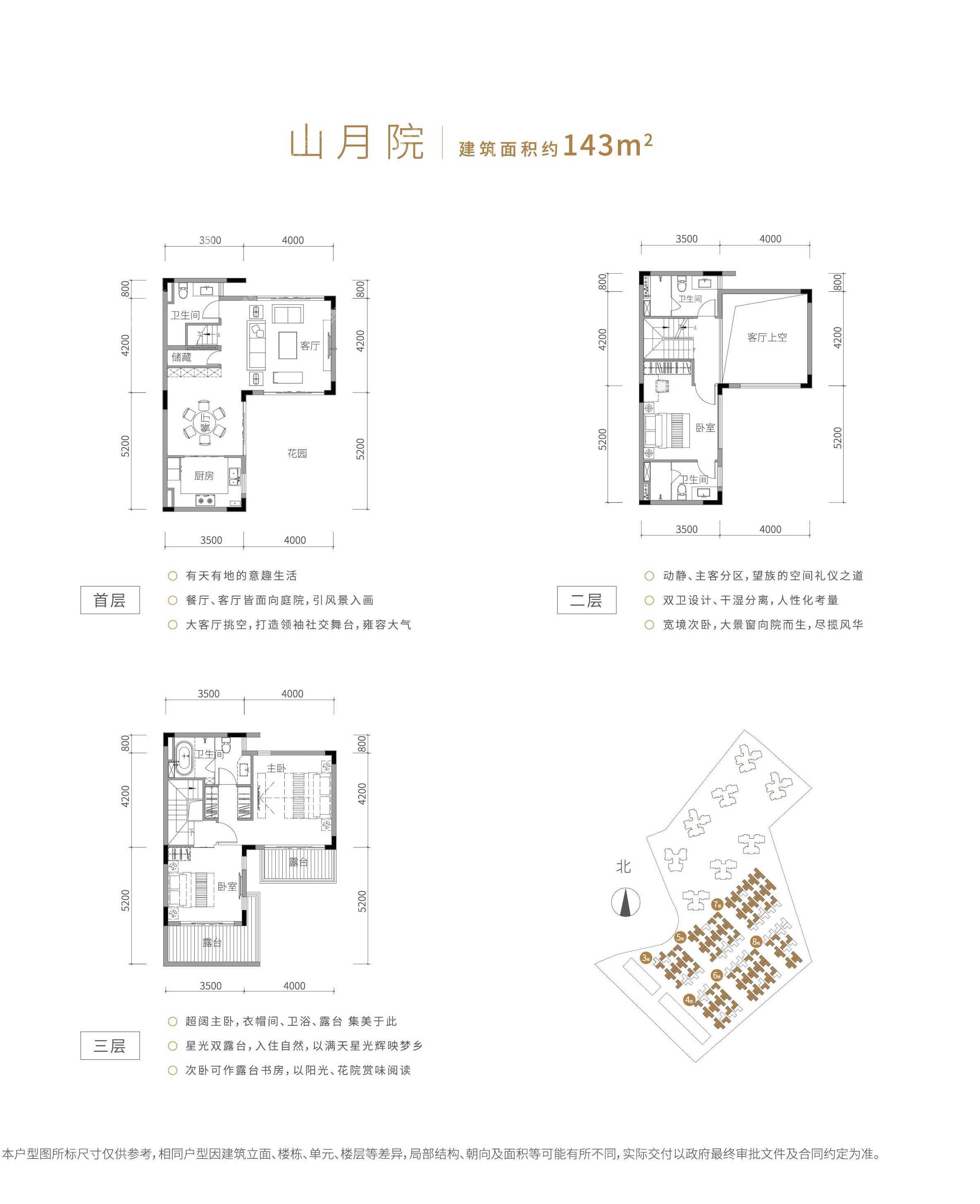 东莞楼盘 清溪镇楼盘 华润·润溪山 华润·润溪山户型 > 山月院(别墅)