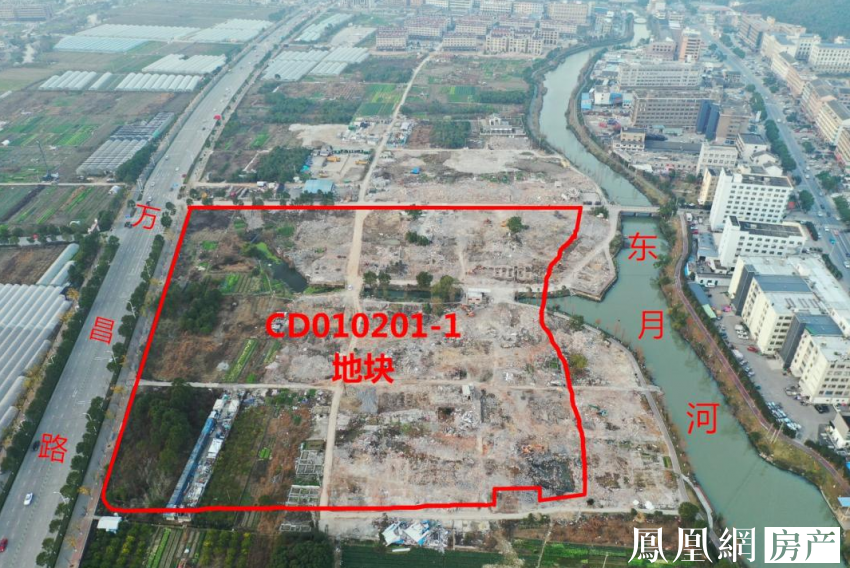 cd010201-1地块位于温岭城东街道山南前村,东至东月河,南至规划道路