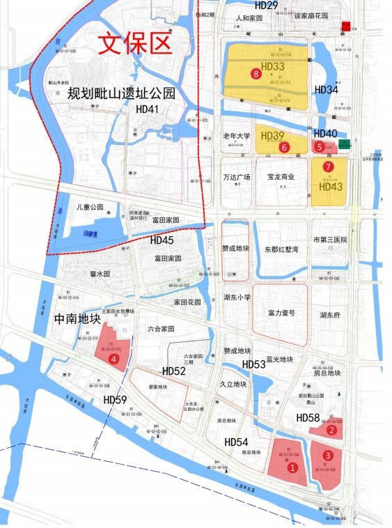 湖州资讯 土地 城市集团2020年计划推地21宗地块 市北和长东片区共计