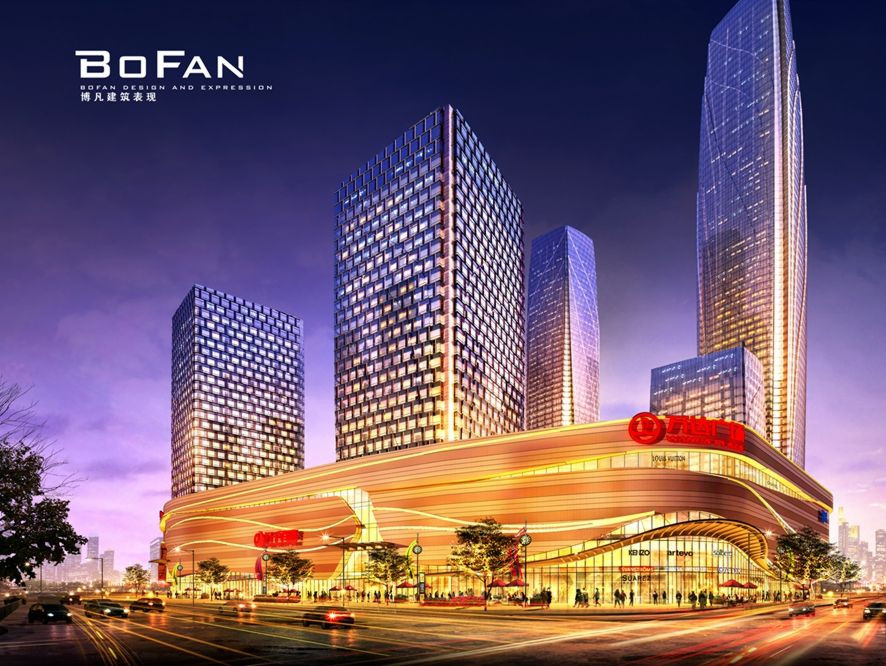 昆明西山万达广场效果图25