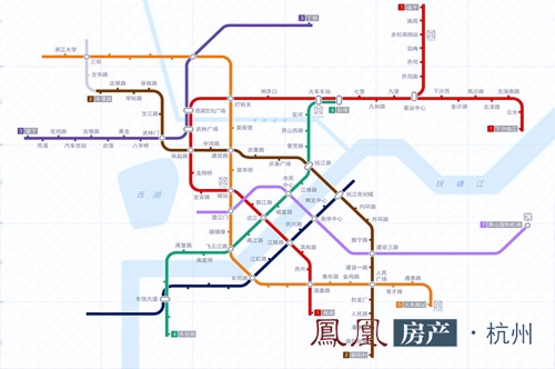 杭州地鐵規劃圖 目前僅有1號線正式通車為了賣房,開發商經常在輿論上