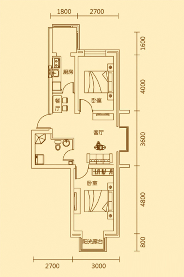 艾格尔e国际(浑河国际城)  i户型