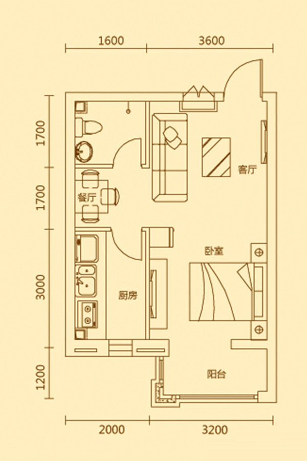 艾格尔e国际(浑河国际城)  f户型