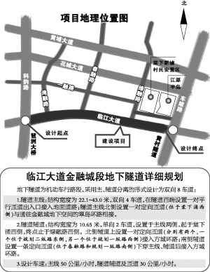 临江大道金融城段要增建隧道 斥资7.2亿扩建