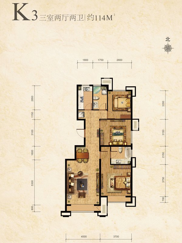 北京城建·上河灣戶型圖