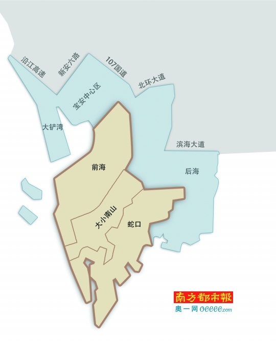 深圳蛇口地图各街图片