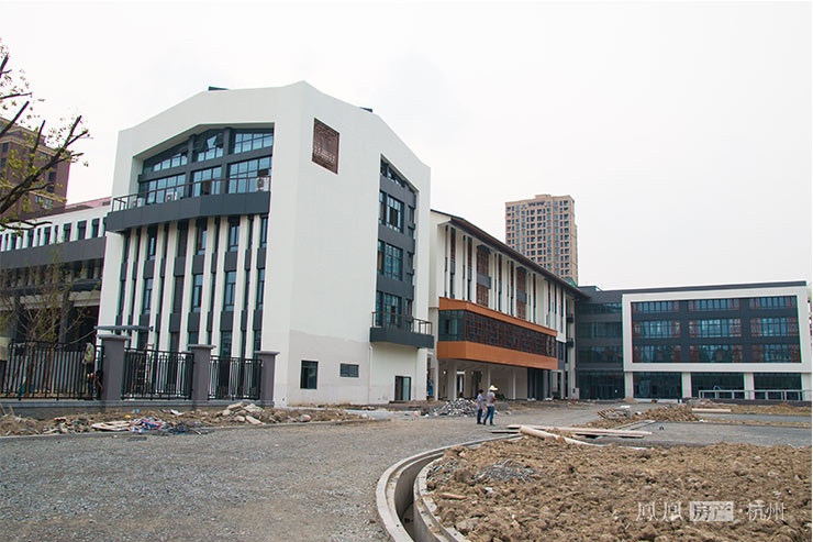 实探杭州新中式风格小学 施工将收尾预计9月迎新生