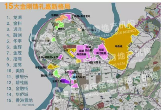 生态宜居礼嘉,迎15家大牌房企入驻