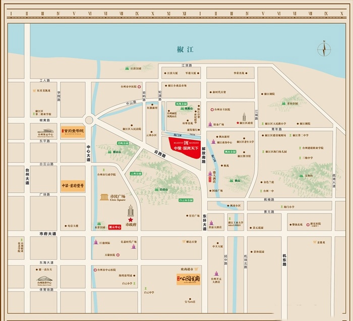 椒江中梁·国宾天下预计11月下旬推新-台州楼盘网