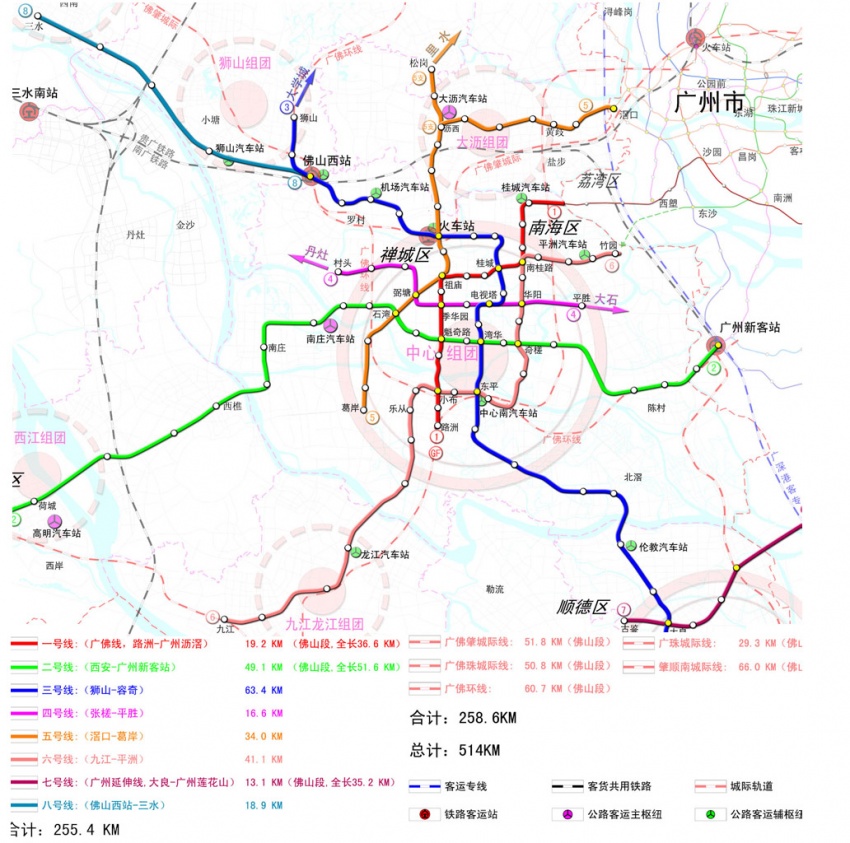 佛山顺德龙江地铁规划图片