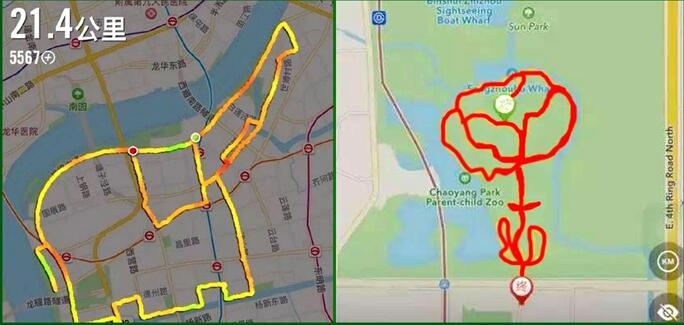 艺术与运动的碰撞,创意轨迹跑教你成为绘画大师