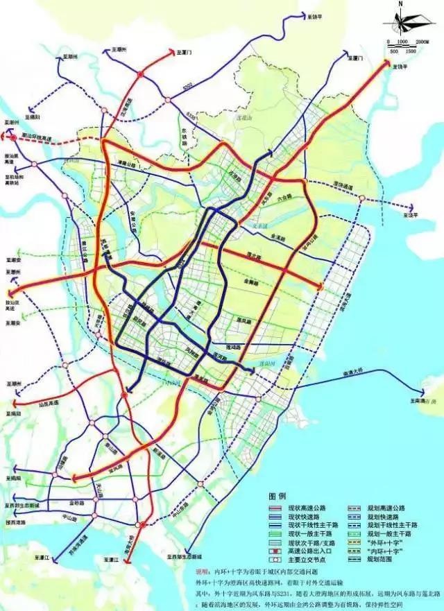 项目建成后与国道324,汕汾高速和东海岸大道一起形成对接汕头市区的