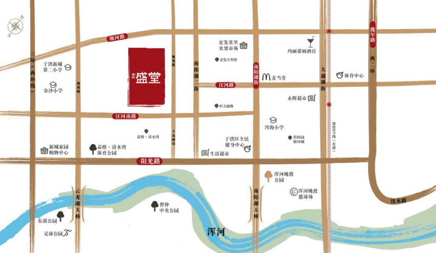 美的盛堂区位图 美的盛堂区位图