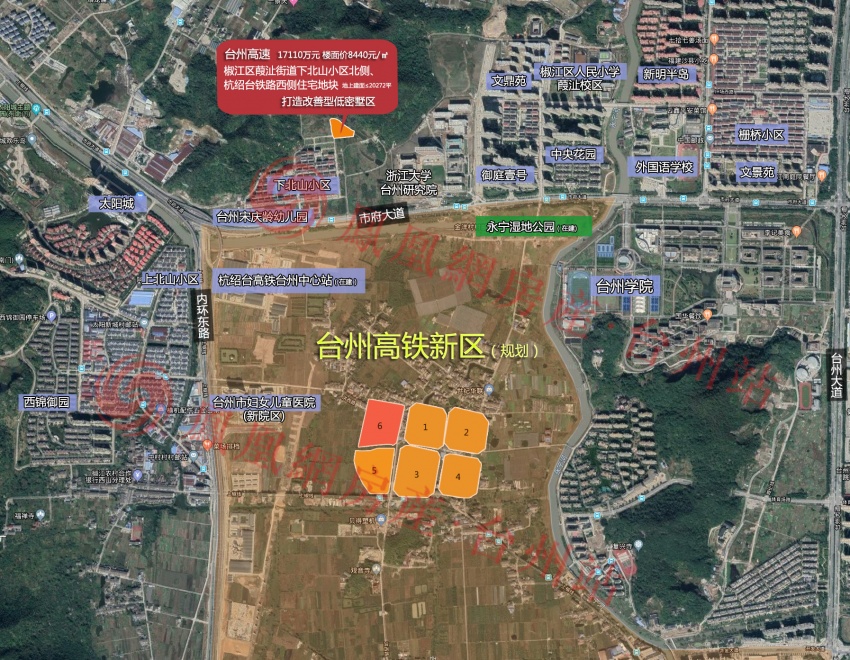 台州高铁新区规划图图片