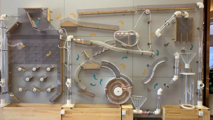 哥德堡小球墙蕴含了大量专业的物理学,工程力学,机械自动化等知识,像